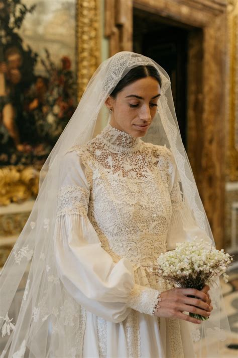 This Italian Bride’s Custom Cotton Wedding Dress by 